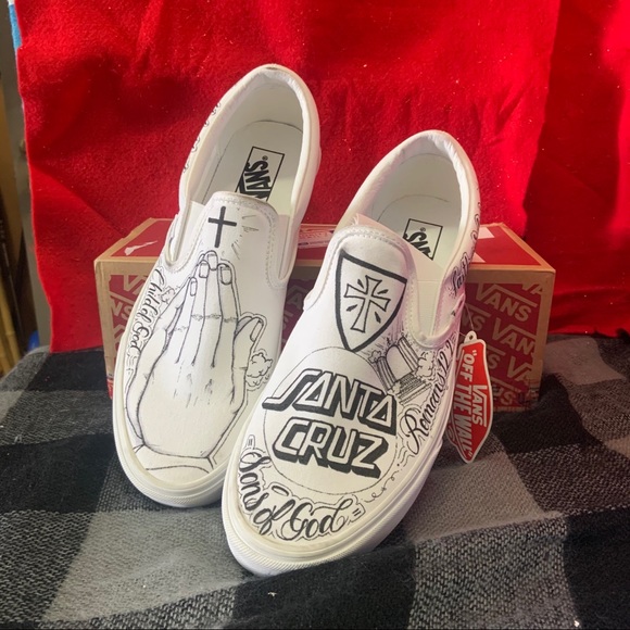 custom drawn vans
